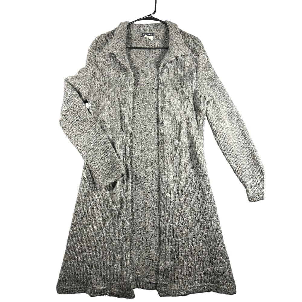Vintage Eyeshadow Gray Mohair Duster Cardigan L